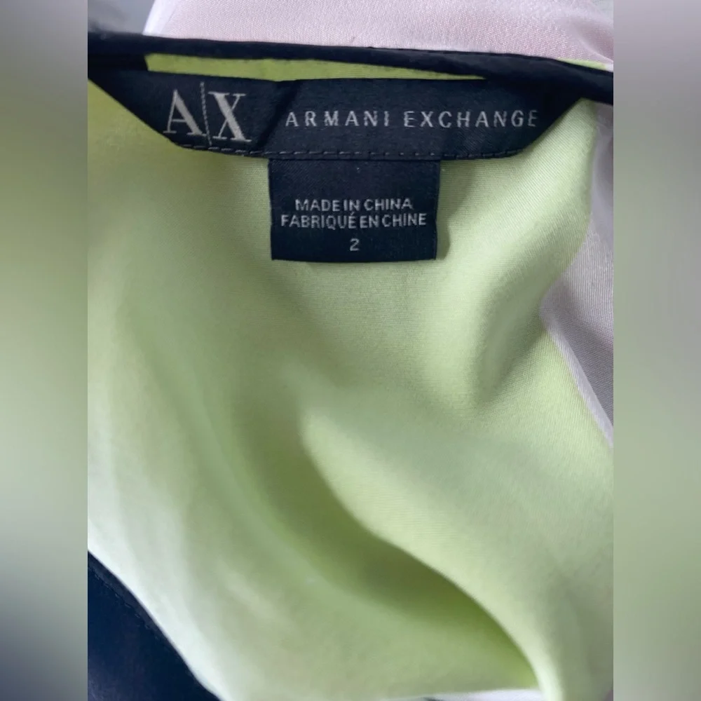 Armani Exchange Asymmetrical Colorblock Dress - Picture 7 of 7